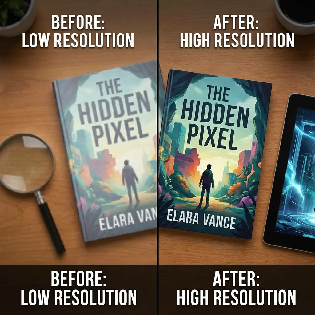 Fix blurry KDP covers guide showing DPI and resolution requirements for sharp book cover printing