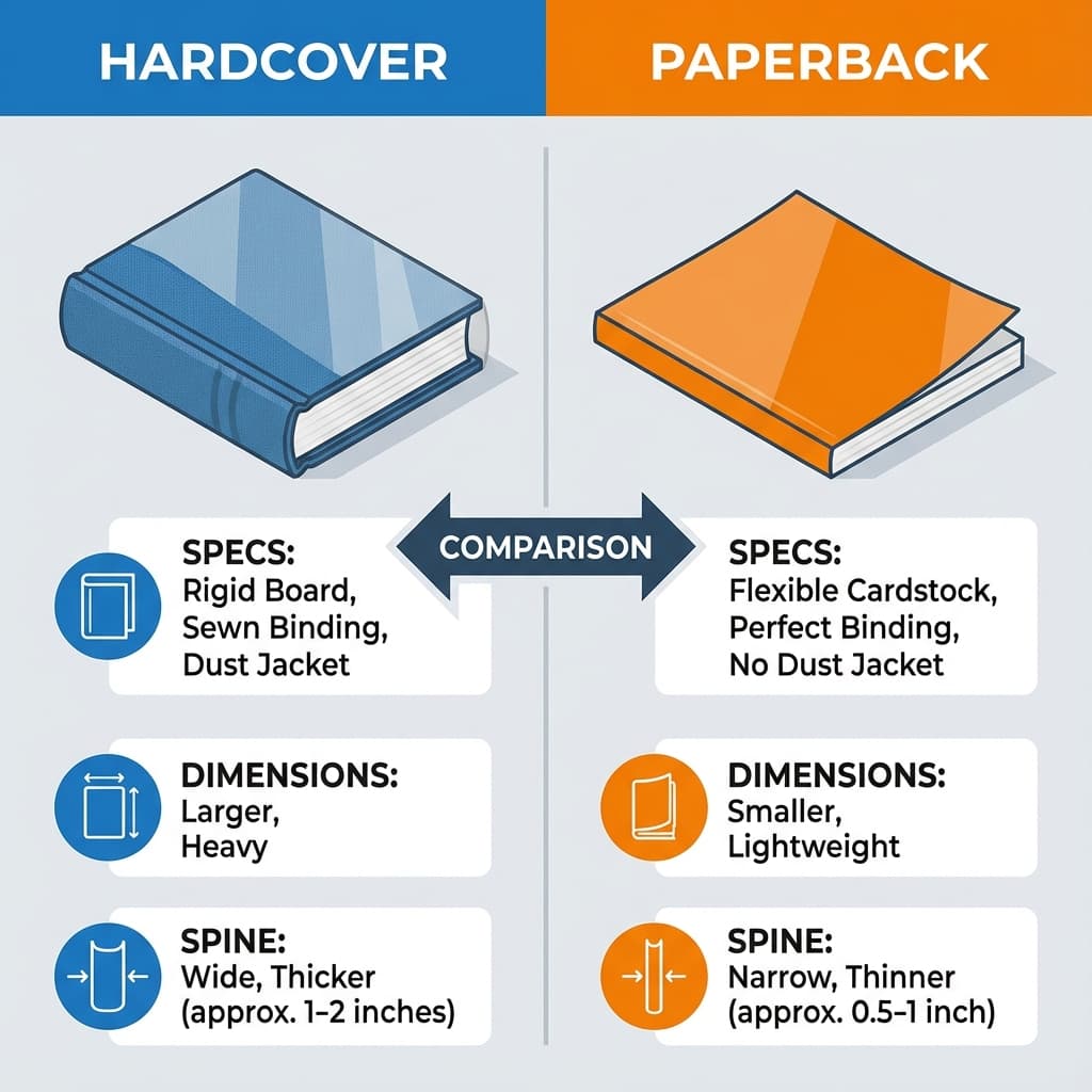 KDP Hardcover vs Paperback Covers: Complete Specification Guide