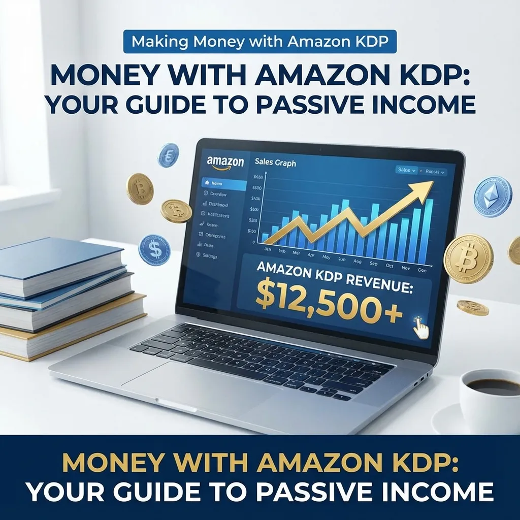 Complete guide to making money with Amazon KDP showing revenue strategies and publishing business models