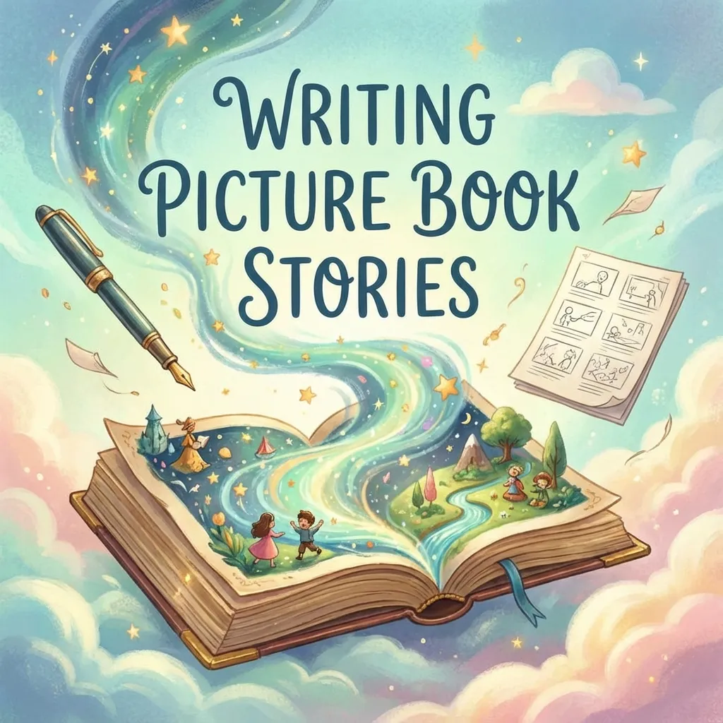 Picture book writing guide for Amazon KDP showing storytelling techniques and age-appropriate content