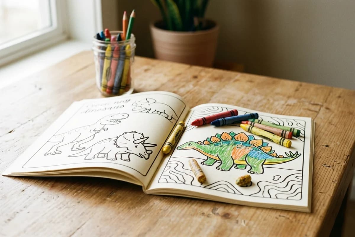 Children's Coloring Books - editorial photo of the typical product on KDP, used as reference for cover design