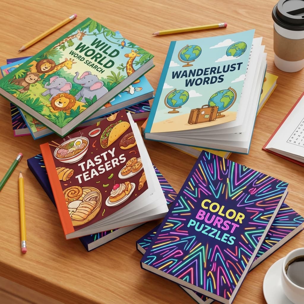 Best Word Search Themes That Sell on Amazon KDP (50+ Profitable Niches)