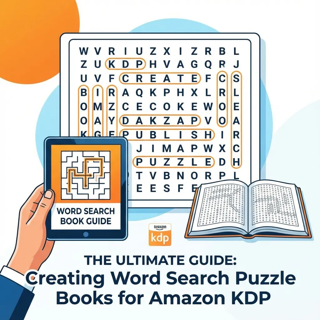 Complete tutorial for creating word search puzzle books for Amazon KDP publishing and self-publishing success