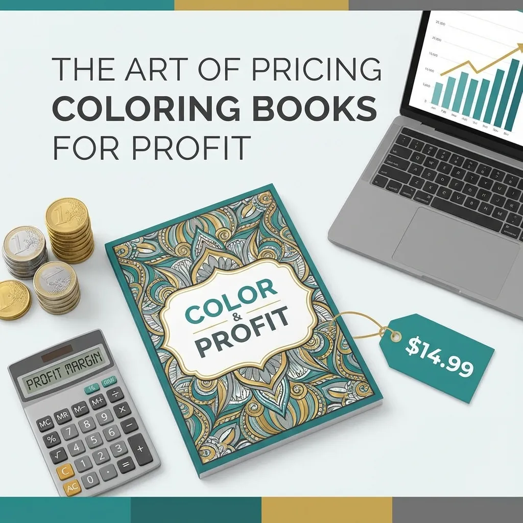KDP coloring book pricing strategy guide showing profit maximization and competitive pricing for Amazon