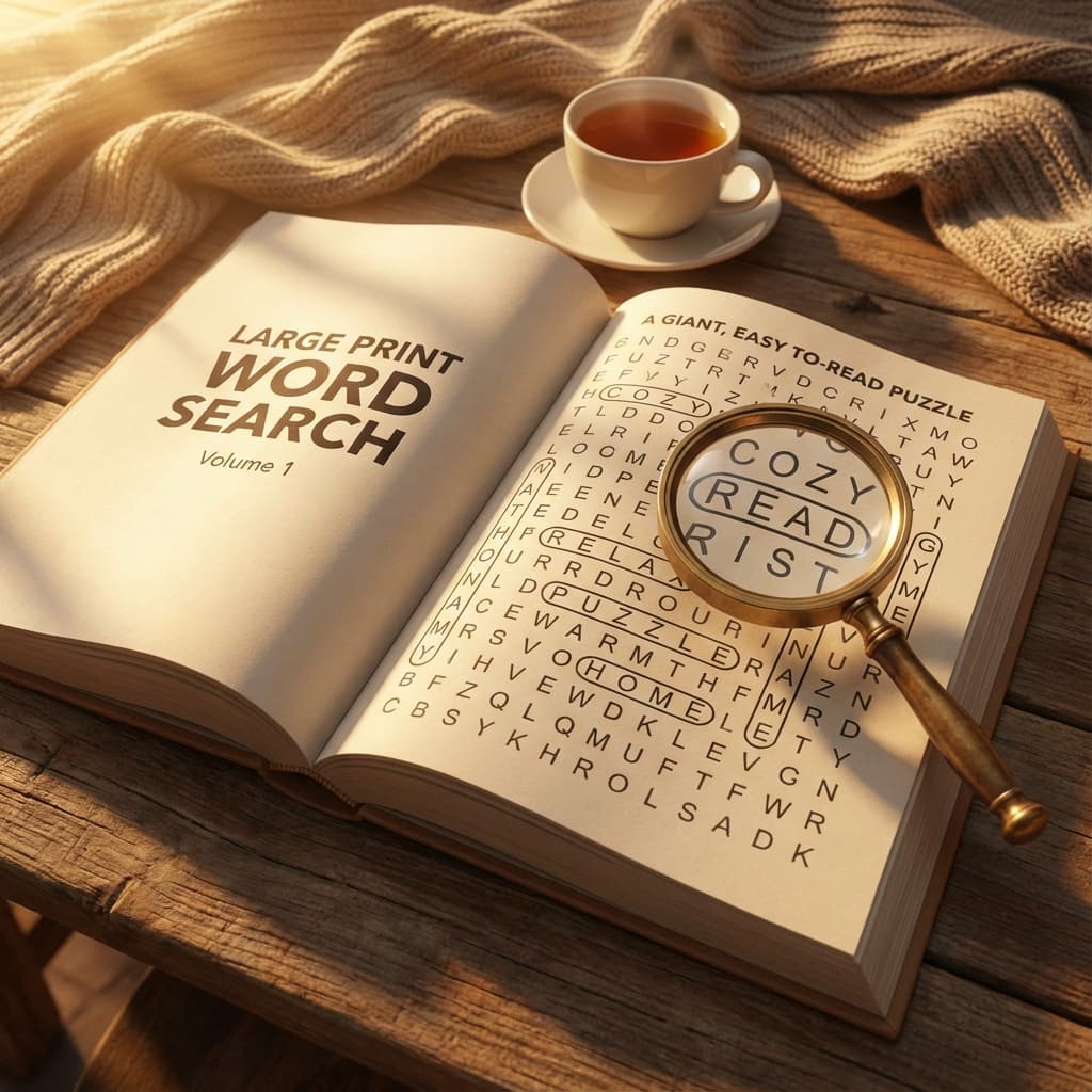 Large Print Word Search Books for Seniors: Complete Publishing Guide